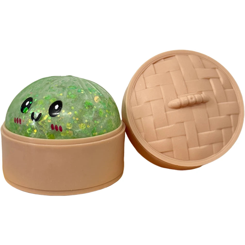Dumpling Pressure Dumpling Squishies Cute Colorful Bun Toy Slow Rising Stress Relief Fidget Toy for Kids Adults Anti-Anxiety Toy