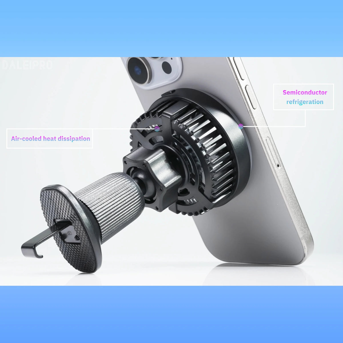 Magnetic Wireless Car Charger with Active Cooling