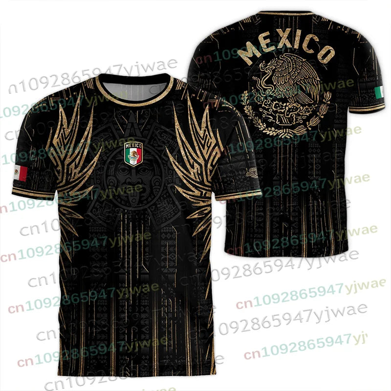 Mexico Special Youth Football Jersey Mens Women Casual Sport Breathable Top for Competition Training Tees Summer Men's Clothing