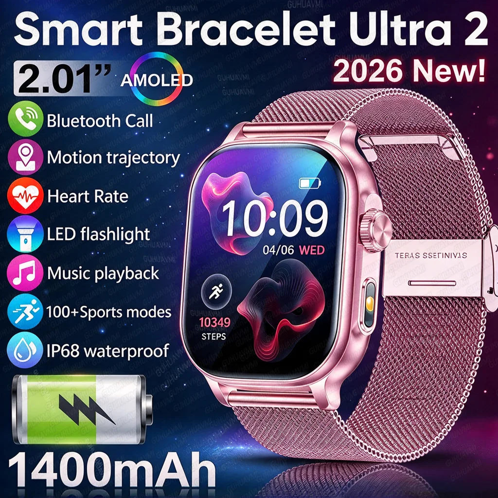 Bluetooth Calling Smartwatch with LED Flashlight