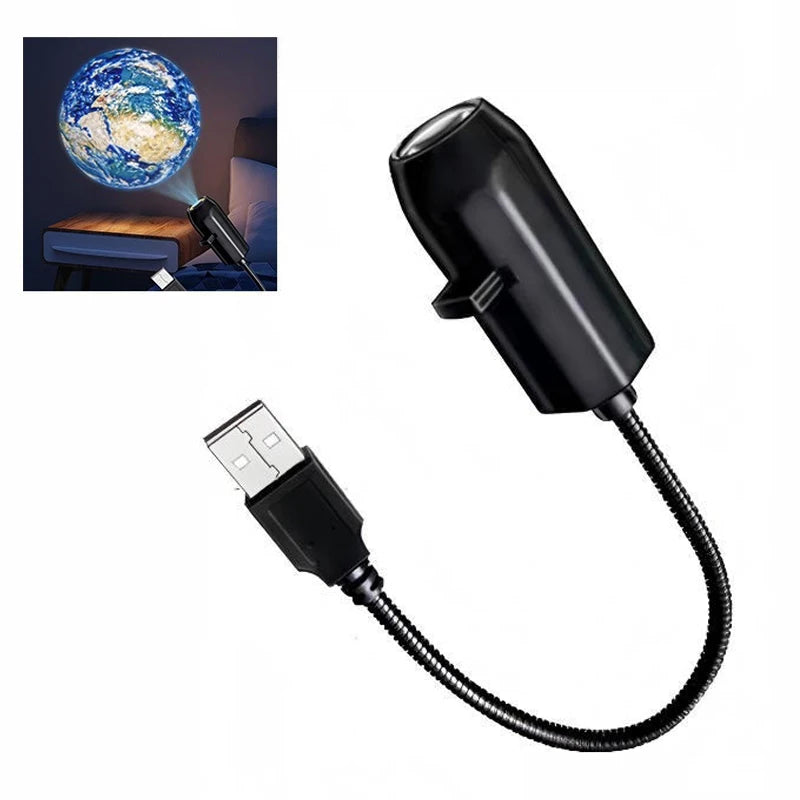 Planet Projection Night Light – Moon & Earth Ceiling Lamp for Kids Bedroom Decor