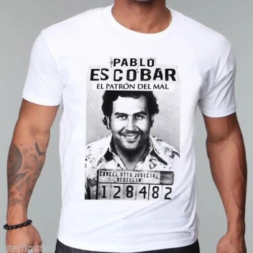 New Gangster, Pablo Escobar T Shirt,  Weed, Mafia, Scareface, Luciano, Capon Men T-shirt Cotton 100% Tee Tops