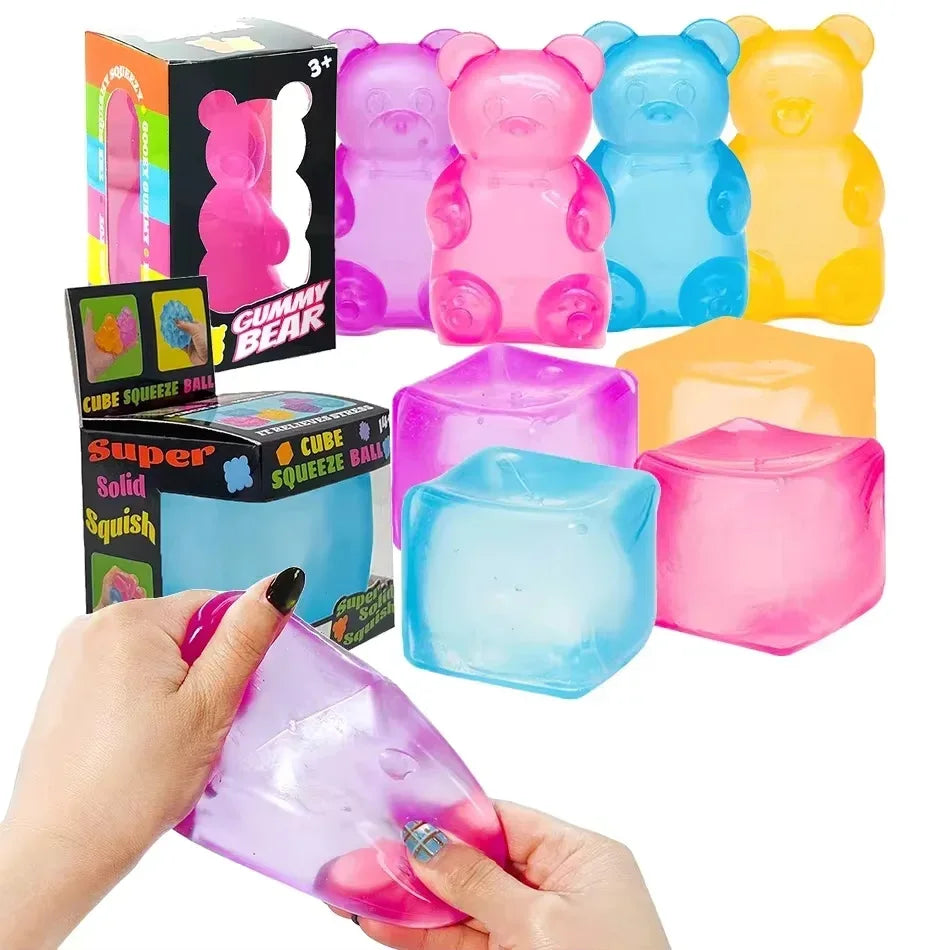 Nee Doh Surprise Box Squishy Toys - 6 Styles Soft Squeeze Fidget Toys for Stress Relief, Party Favors & Easter Gifts for Kids Ad
