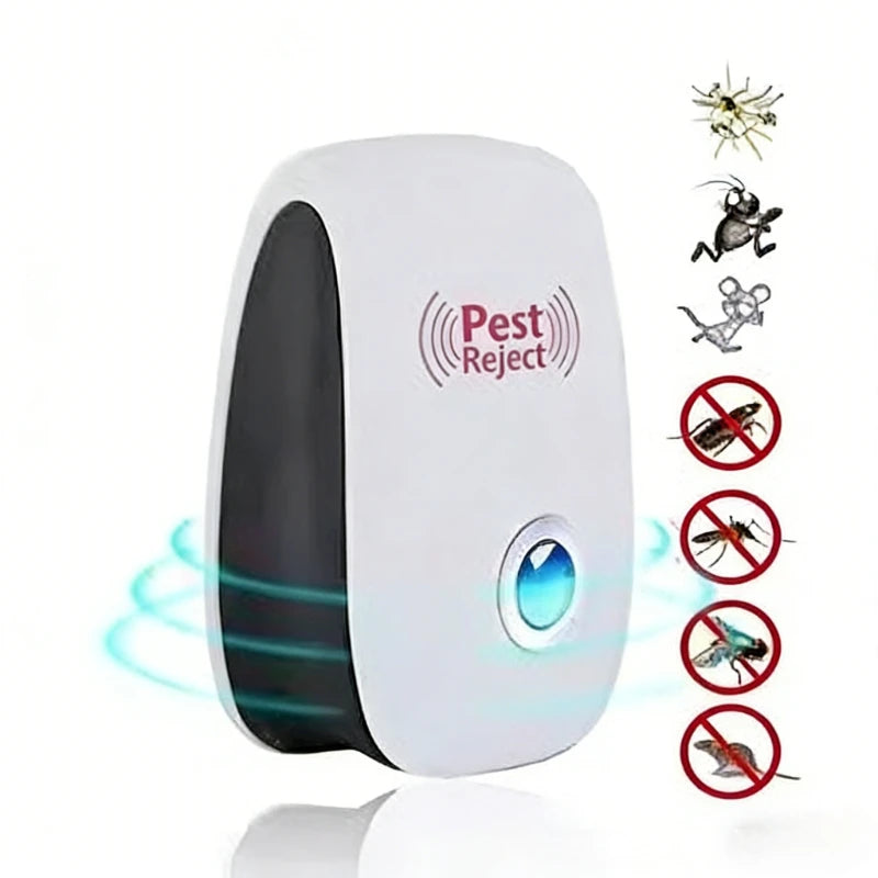 Powerful Ultrasonic Pest Repeller Safe Electronic Insect Control Effective Against Mosquitoes, Rats, Cockroaches & Family Pests