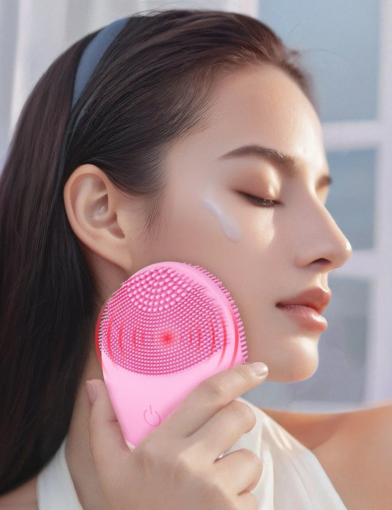 Electric Silicone Facial Cleansing Brush