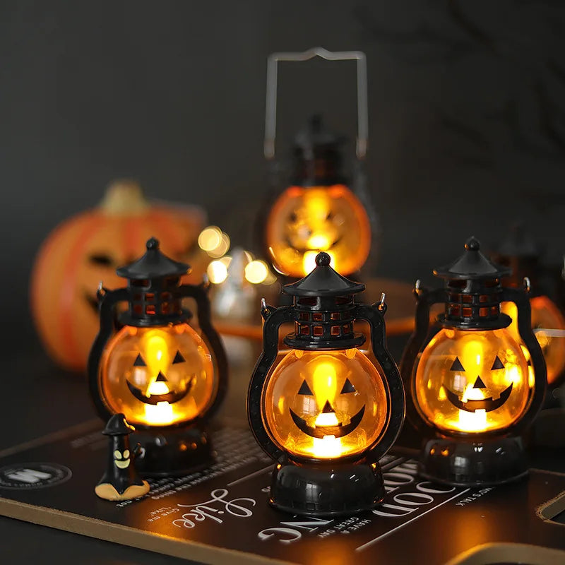 Mini LED Pumpkin Lantern – Halloween Decoration