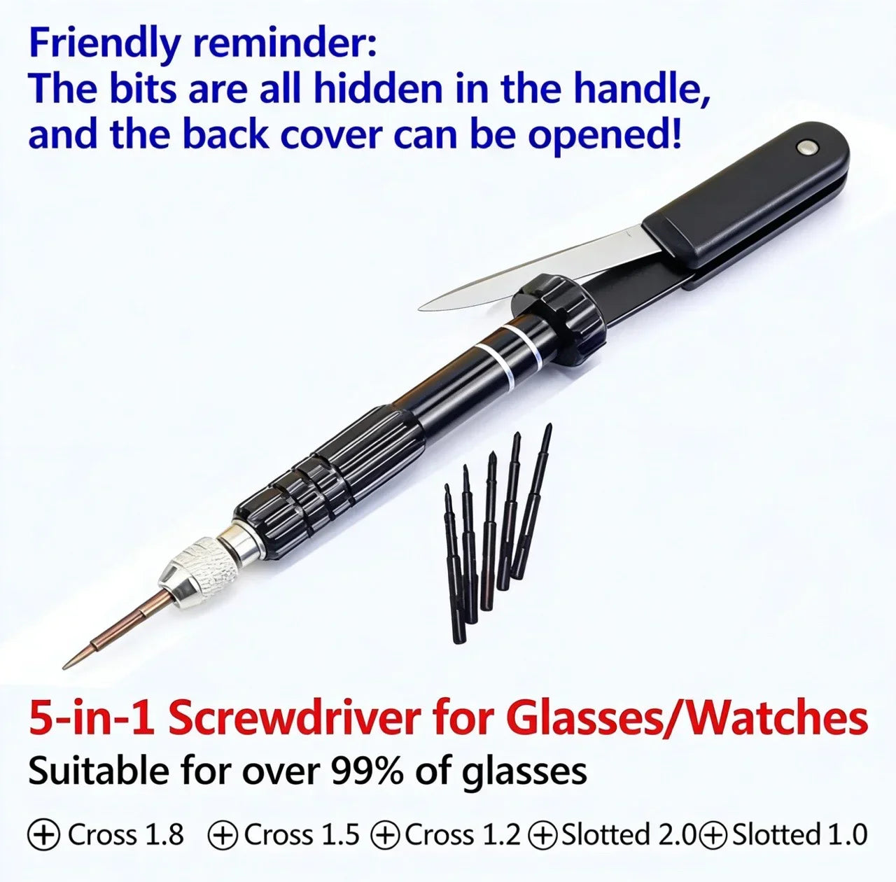5-In-1 Multifunctional Slot Key Kit, Mobile Phone, Watch And Glasses Disassembly Tool, Laptop Repair Tool