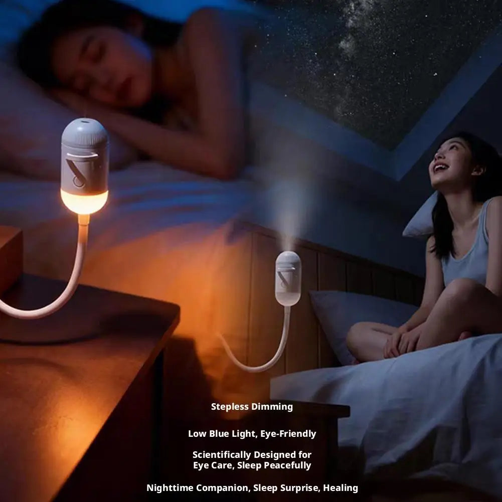 USB galaxy Projector Night Light 2-in-1 Mini Galaxy 360° Rotate LED Starry Sky Ambient Lamp For Party Home Saturn Decoration