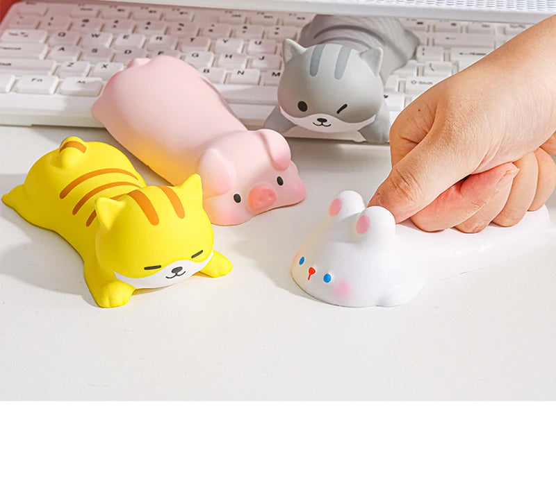 Animal-Shaped Desk Wrist Rest – Rabbit, Pig, Cat or Dog