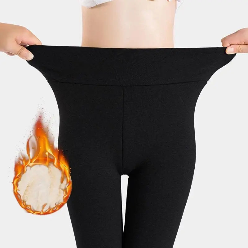 Women’s High-Waisted Fleece-Lined Winter Leggings