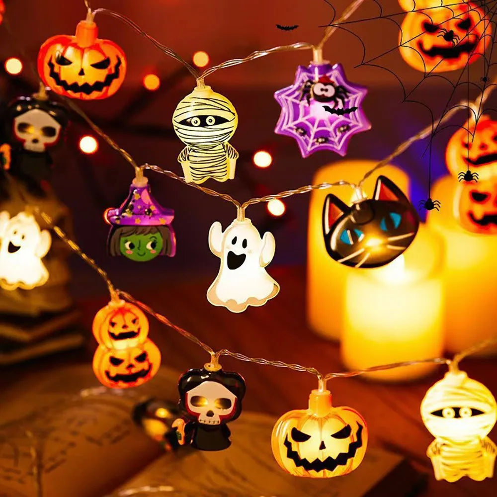 Halloween LED String Lights – Pumpkin, Ghost or Mixed Designs