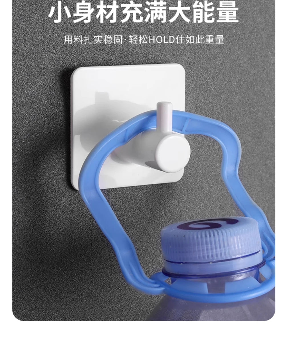 Adhesive Stainless Steel Wall Hooks – Single & 4-Pack Options