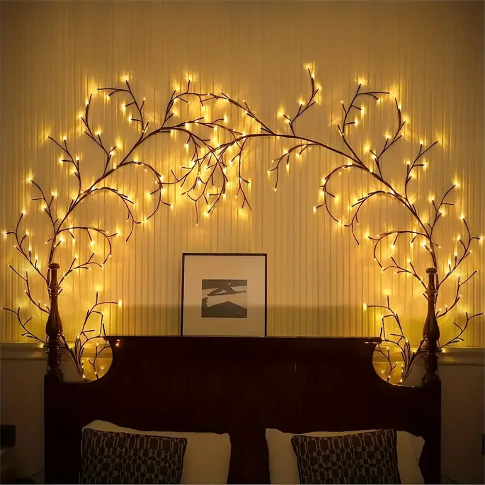 USB Willow Vine Branch Lights – Warm White, 72–144 LEDs