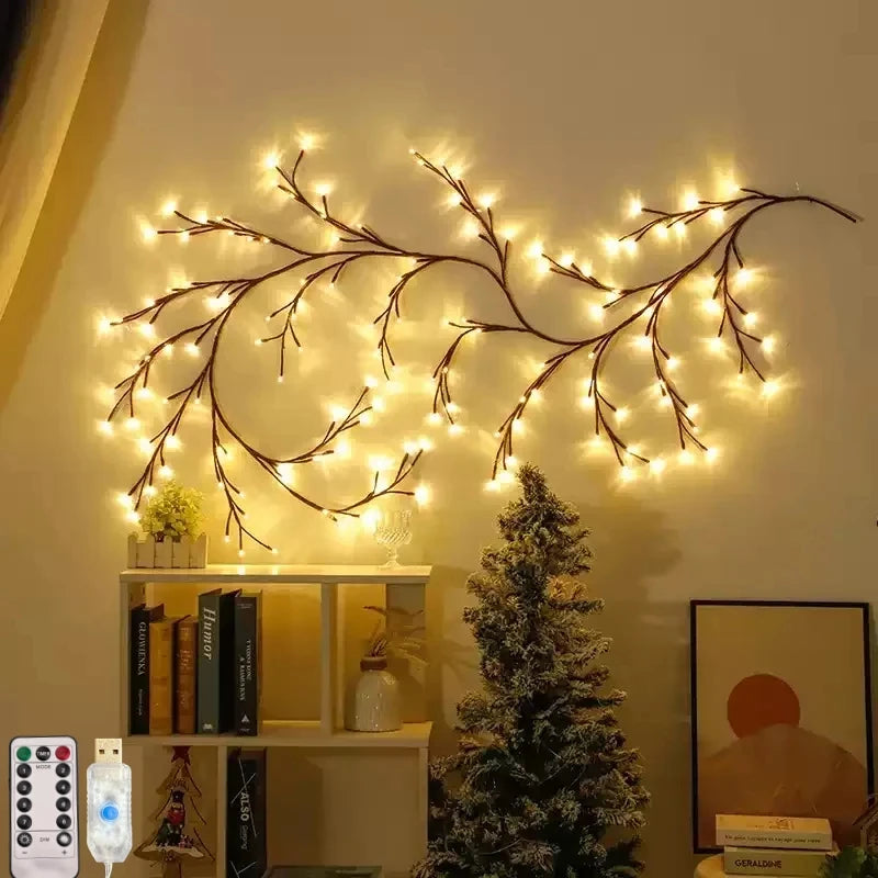 USB Willow Vine Branch Lights – Warm White, 72–144 LEDs