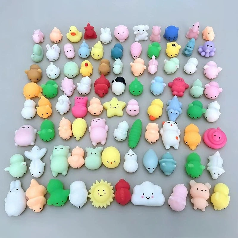 Mini Animal Squeeze Fidgets – Random 5–50 Piece Packs