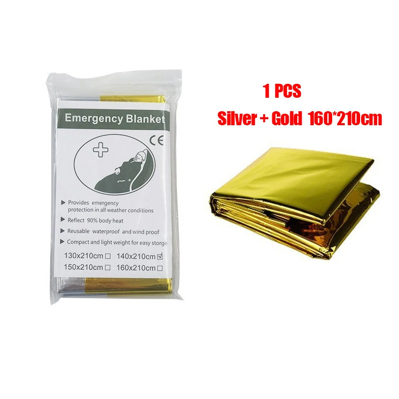 Reflective Emergency Blanket – Silver or Gold/Silver