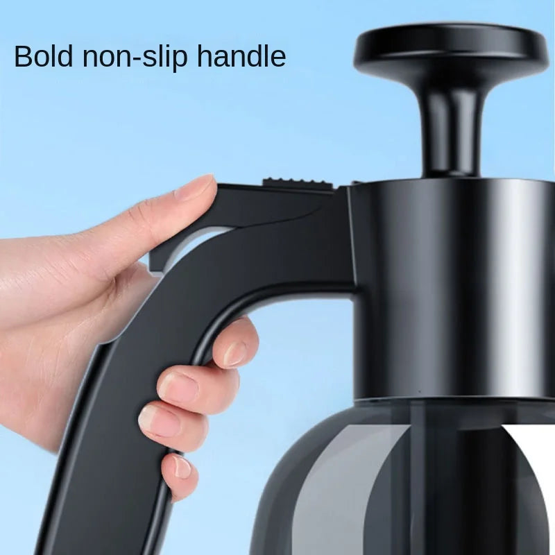 2L Handheld Foam Sprayer for Car High Pressure Hand Pump  With Pressure Relief Valve Car Wash Spray Bottle Window Cleaning Tools