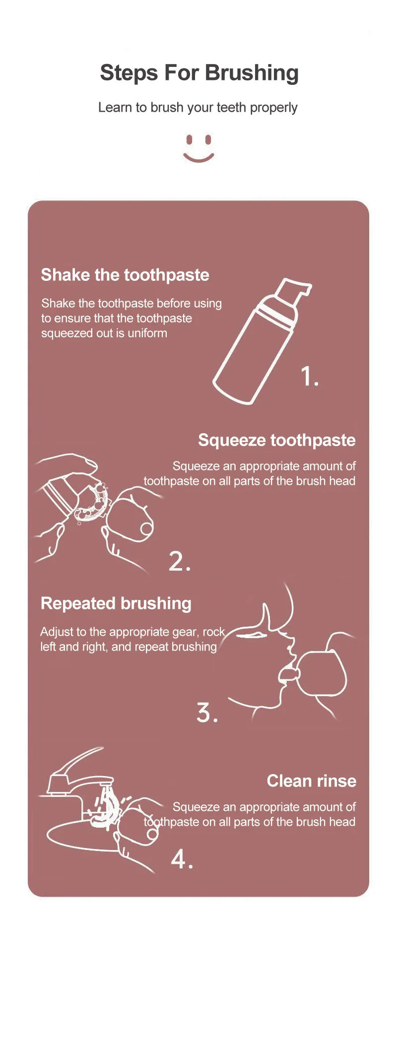 Kids' Rechargeable U-Shaped Toothbrush
