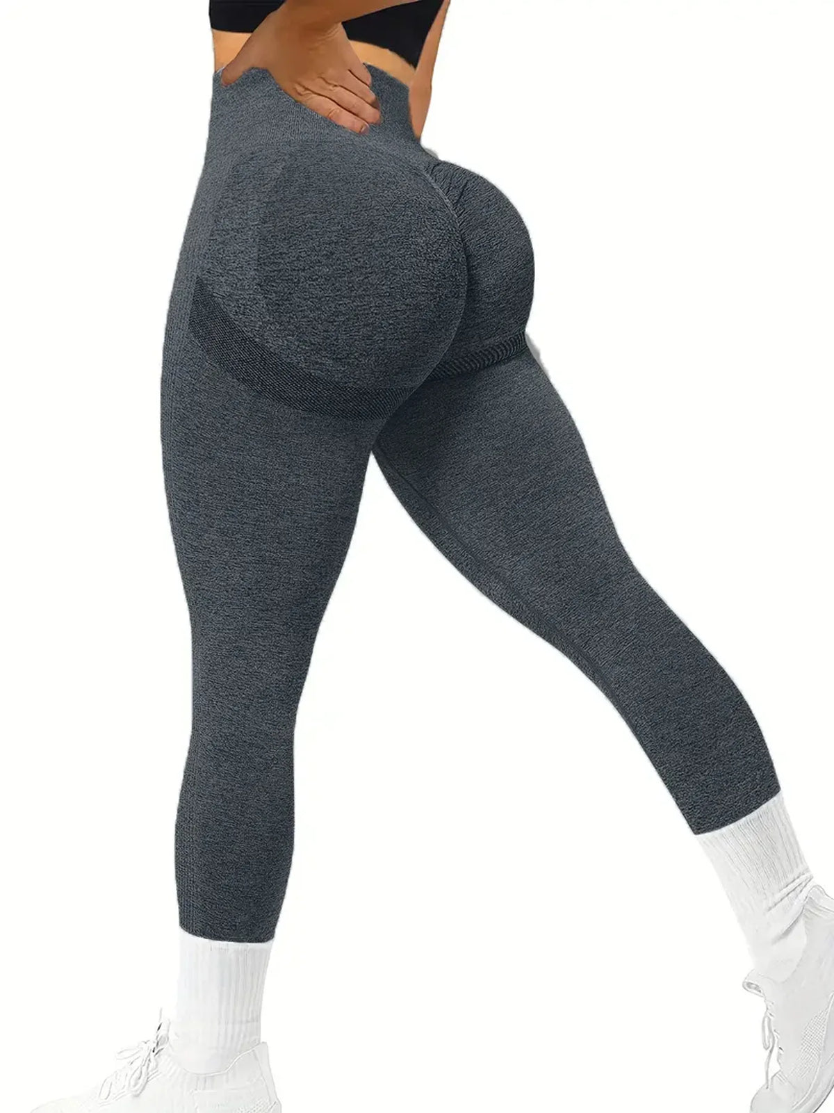 Women's High-Waisted Seamless Stretch Leggings