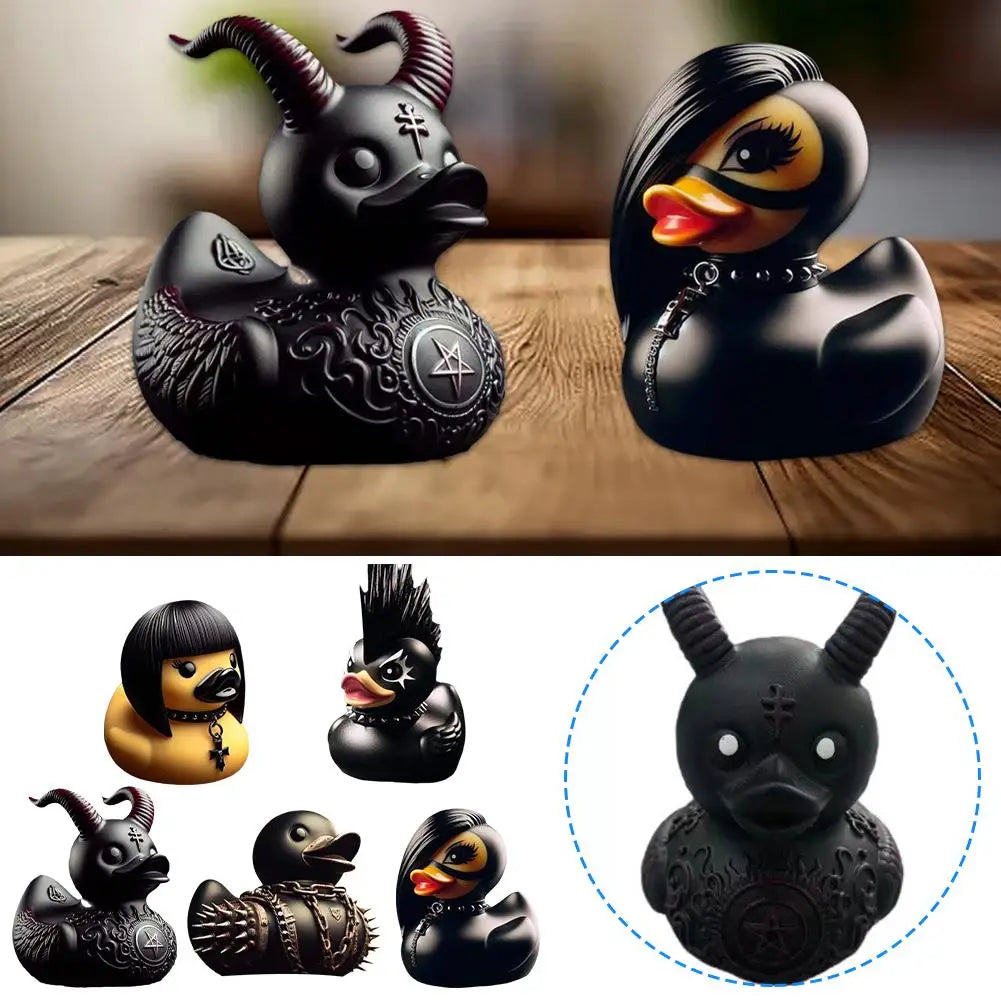 Duck Devil Duck Death Rock Duck Statue Car Styling Central Console Dashboard Auto Styling Decorative Home Desktop Decoration