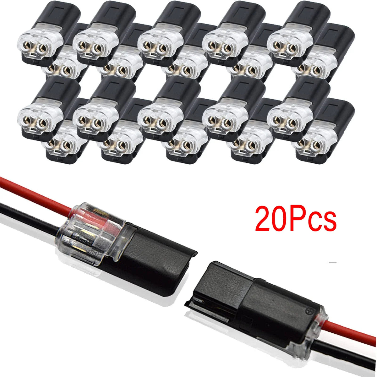 20/30/50PCS Quick Connection Cable Connector No Soldering Single Wire with Locking Plug-In Type Connection Replacement Tool