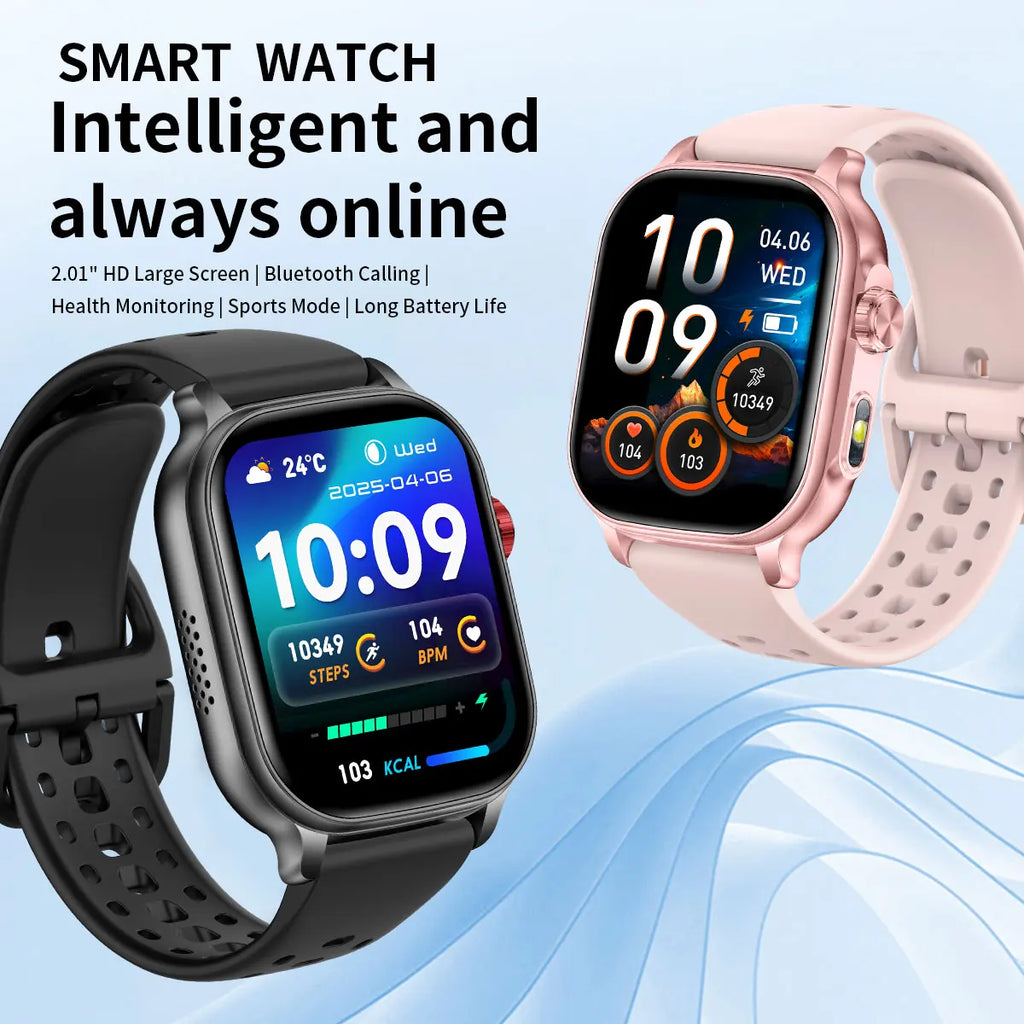 Bluetooth Calling Smartwatch with LED Flashlight