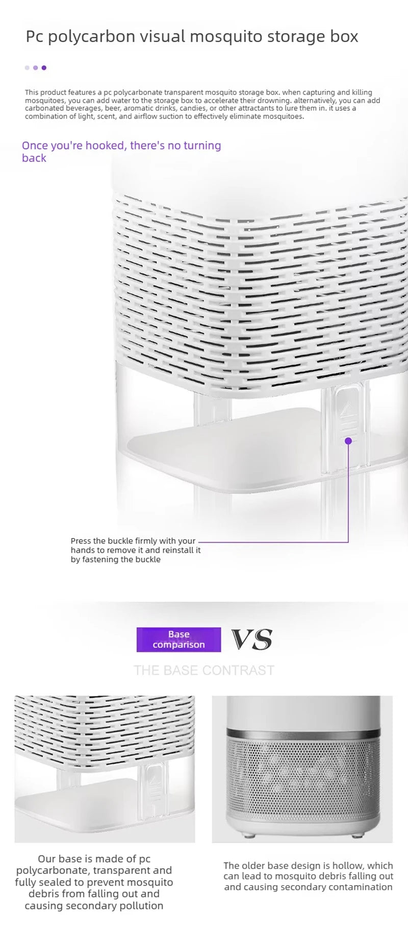 Mosquito Killer Lamp Electronic LED Light Trap USB Fly Bug Mosquito Repeller Upgraded Inhalation Fly Killer Ultra Quiet for Home