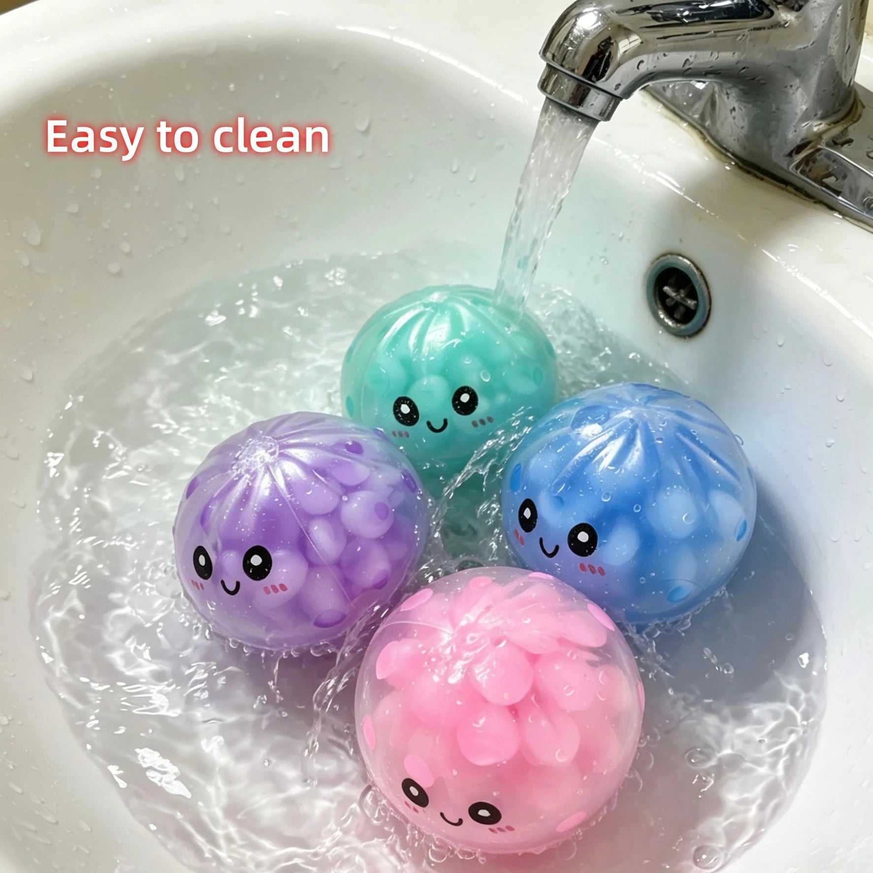 Dumpling Decompression Squish Balls Reusable Low Rebound Stress Dough Toys for Home Office Decoration Daily Gifts