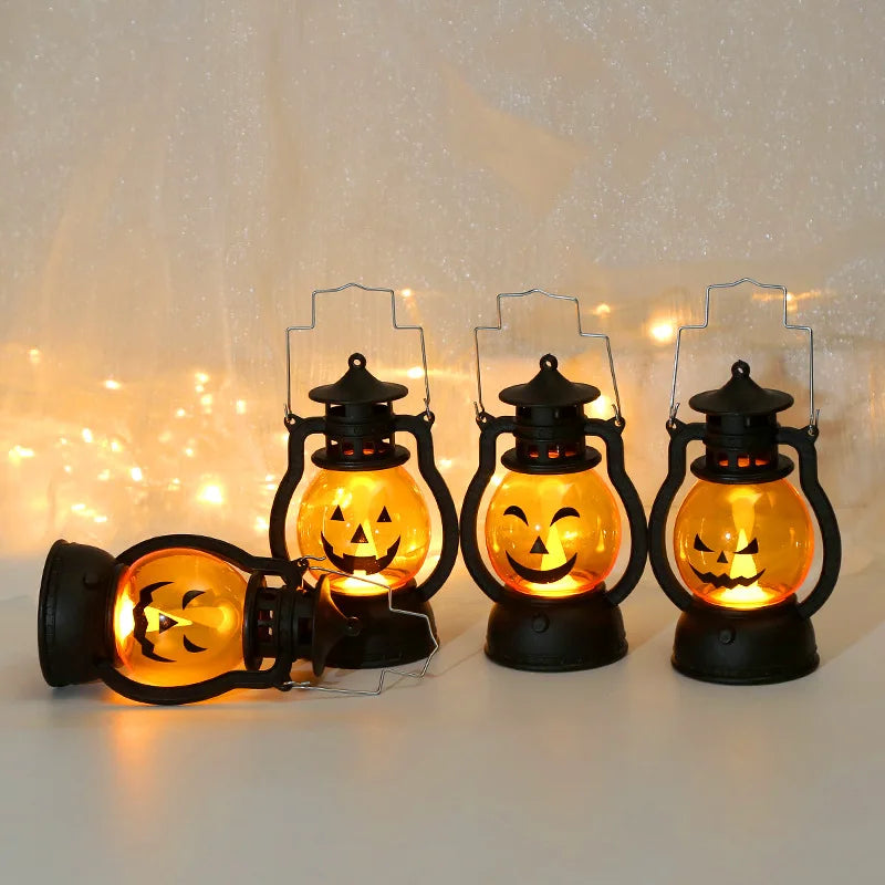 Mini LED Pumpkin Lantern – Halloween Decoration