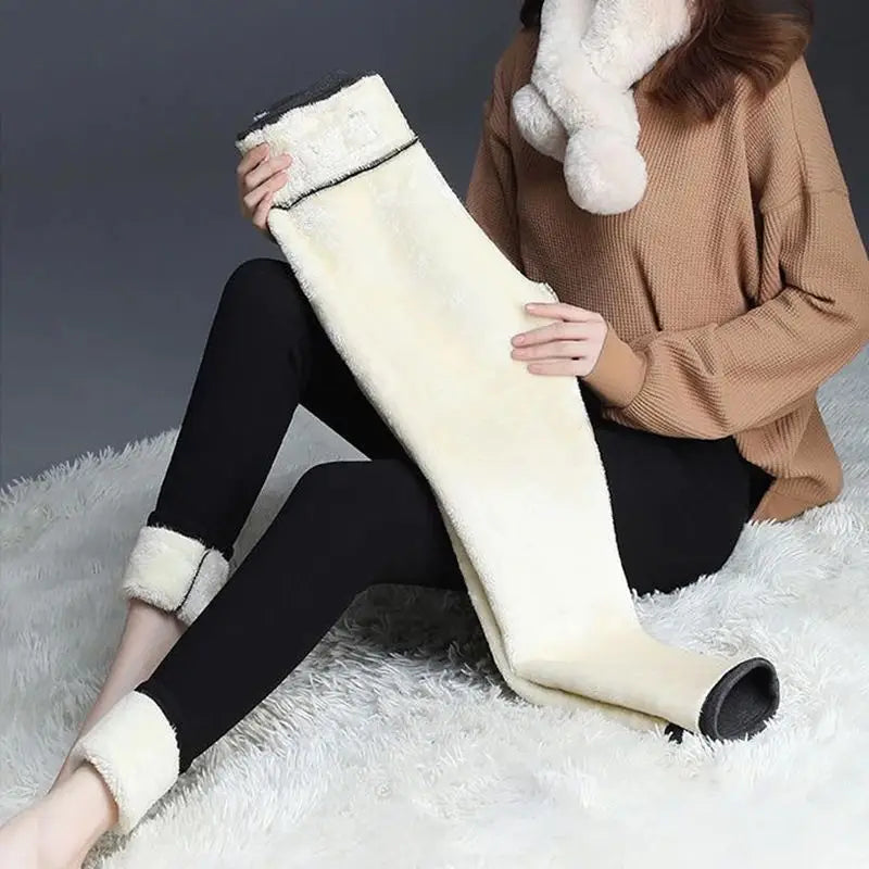 Women’s High-Waisted Fleece-Lined Winter Leggings