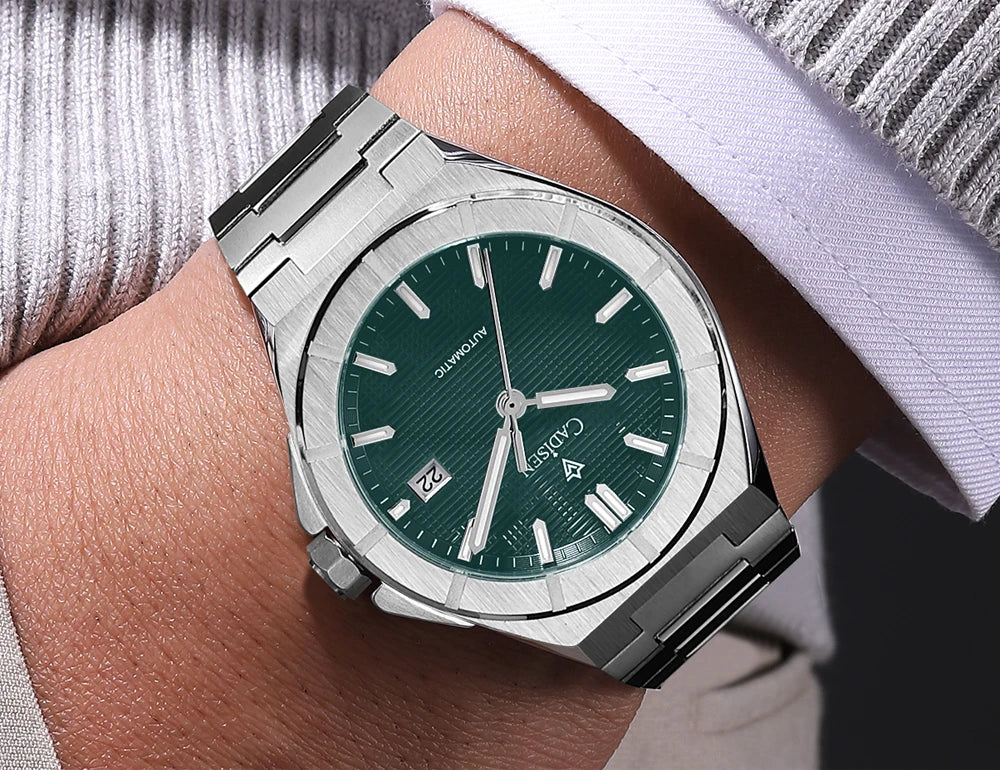 CADISEN C8242 Men’s Automatic Watch with Textured Dial