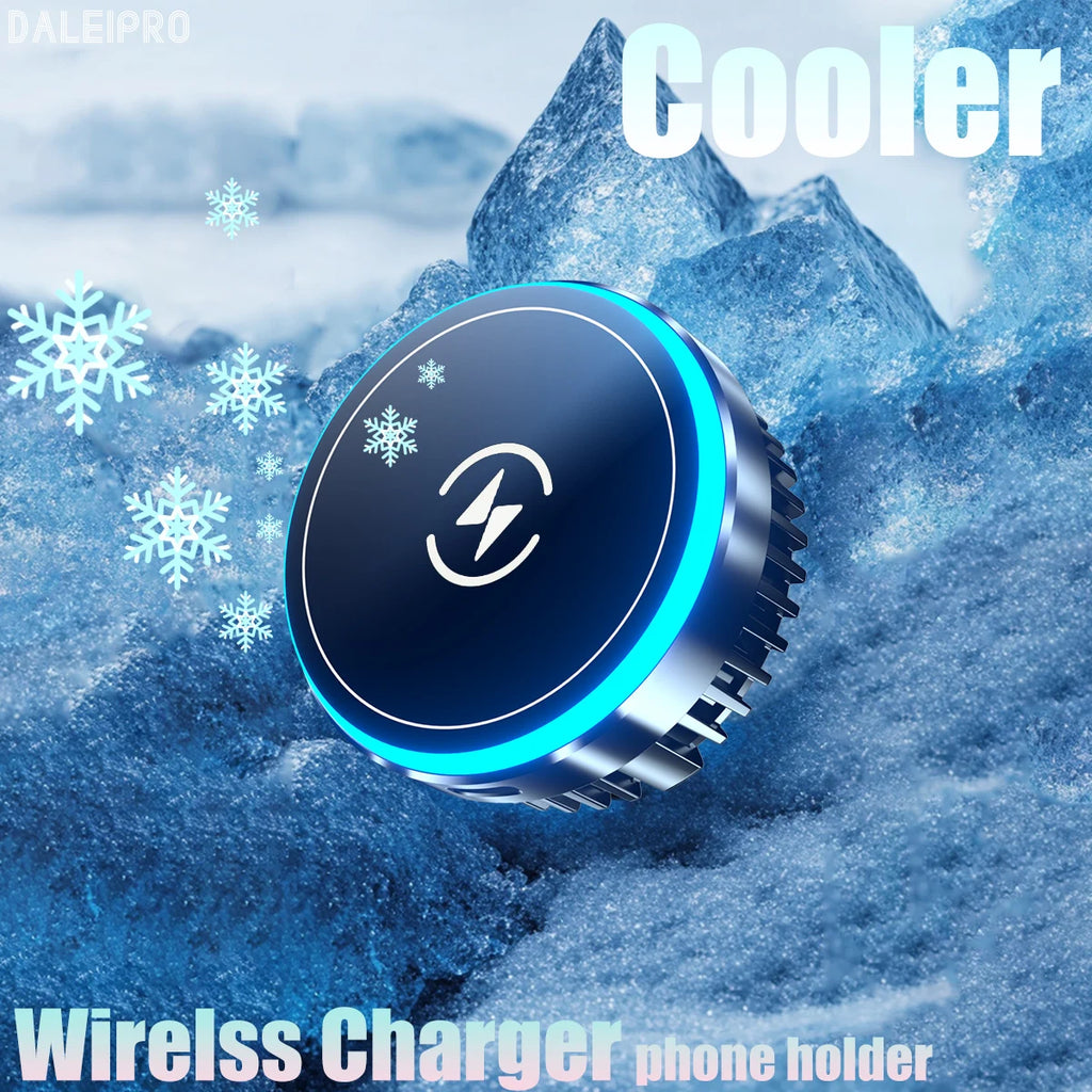 Magnetic Wireless Car Charger with Active Cooling