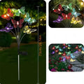 SolarLED ClearButterfly Flower Lights Waterproof Outdoor Garden Lawn Decor For Yard Camping Weddings Parties Festival Atmosphere