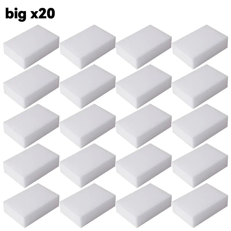 White Melamine Cleaning Sponges – Small & Large Multipacks