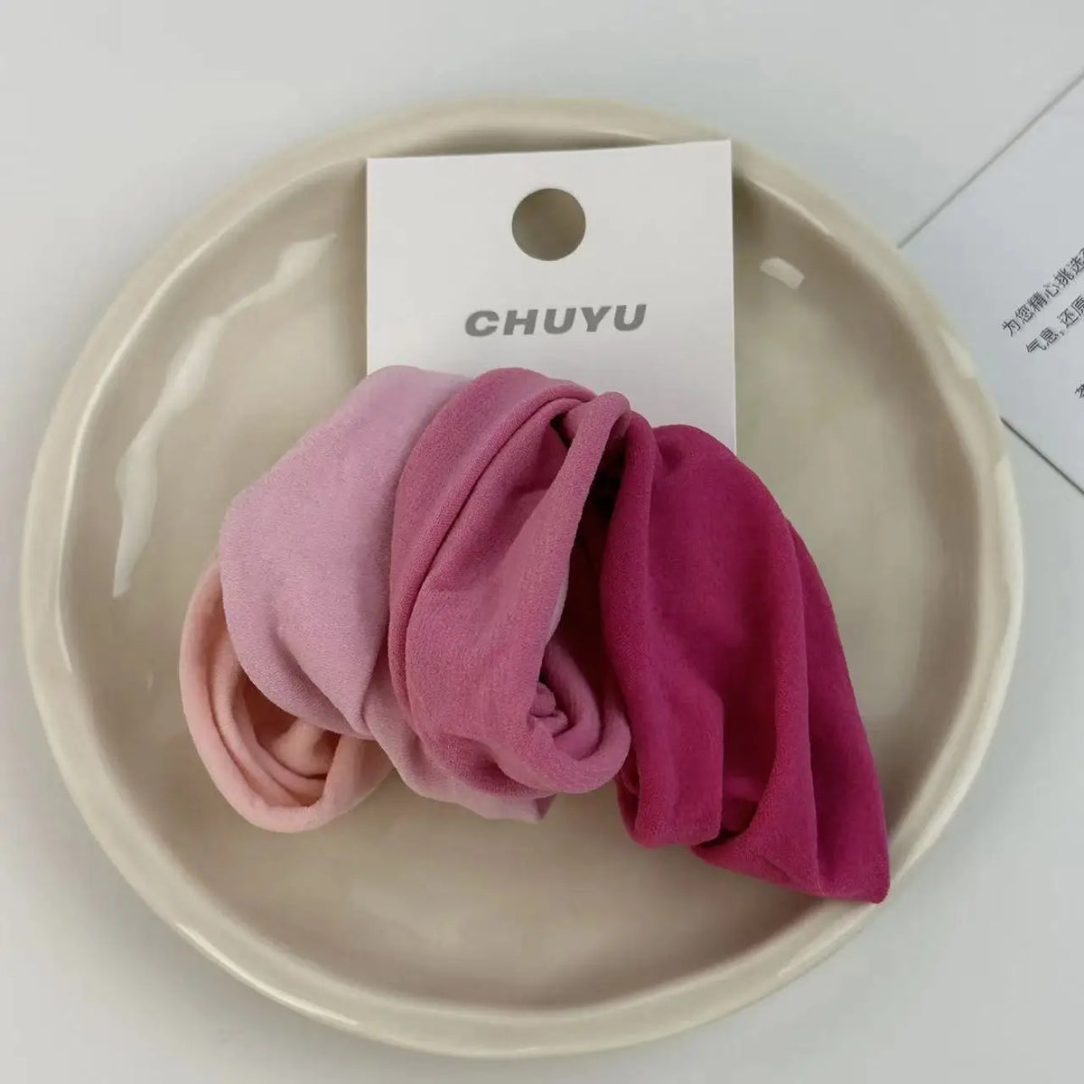 Wide Elastic Hair Ties – Solid & Mixed Colors