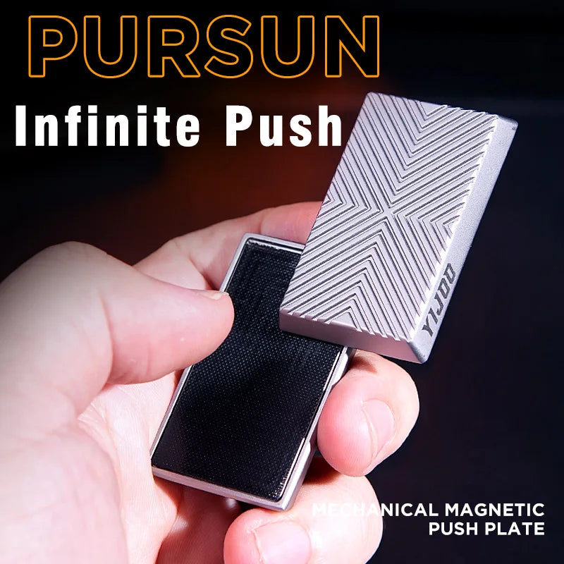Fidget Unlimited Position Card Pushing Fingertip Gyroscope Adult Stress-Relieving Toy ADHD Tool EDC Metal Toy Kids' Gift
