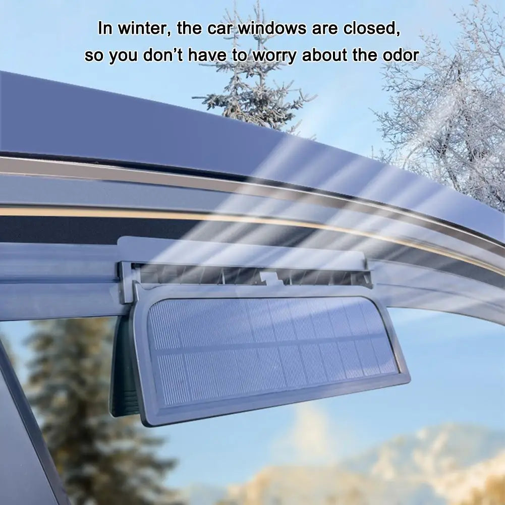 Solar-Assisted Car Window Ventilation Fan