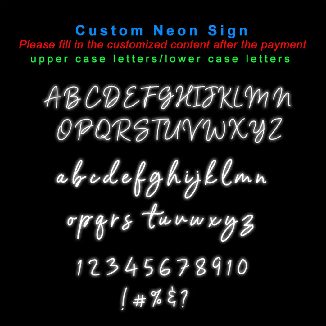 Personalized LED Neon-Style Name Sign – USB Powered