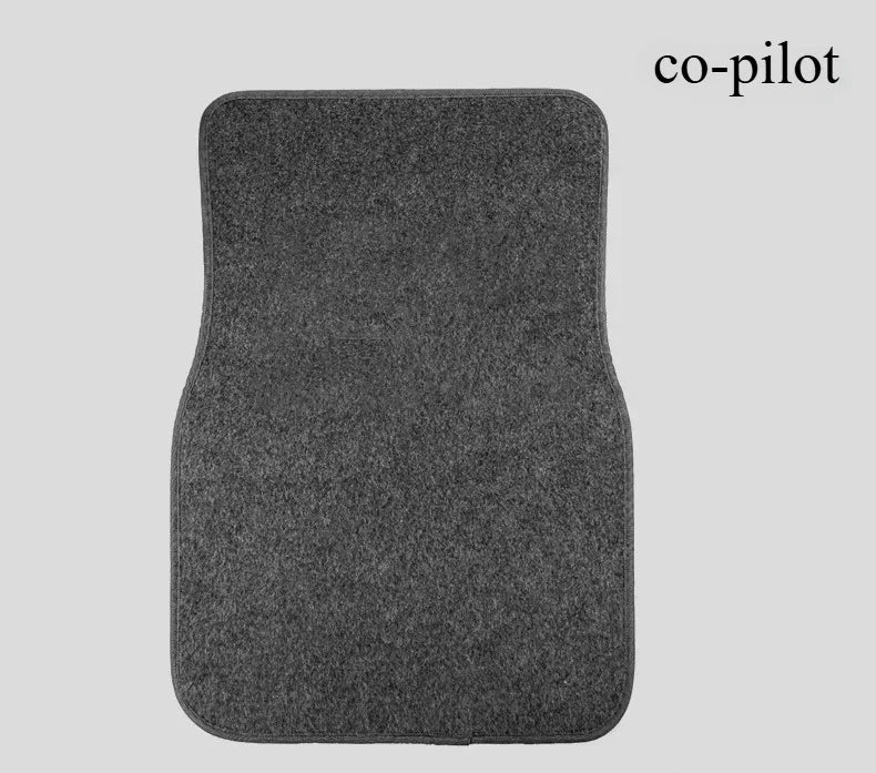 4-Piece Carpet Car Floor Mats – Front & Rear Set for Cars, SUVs & Vans