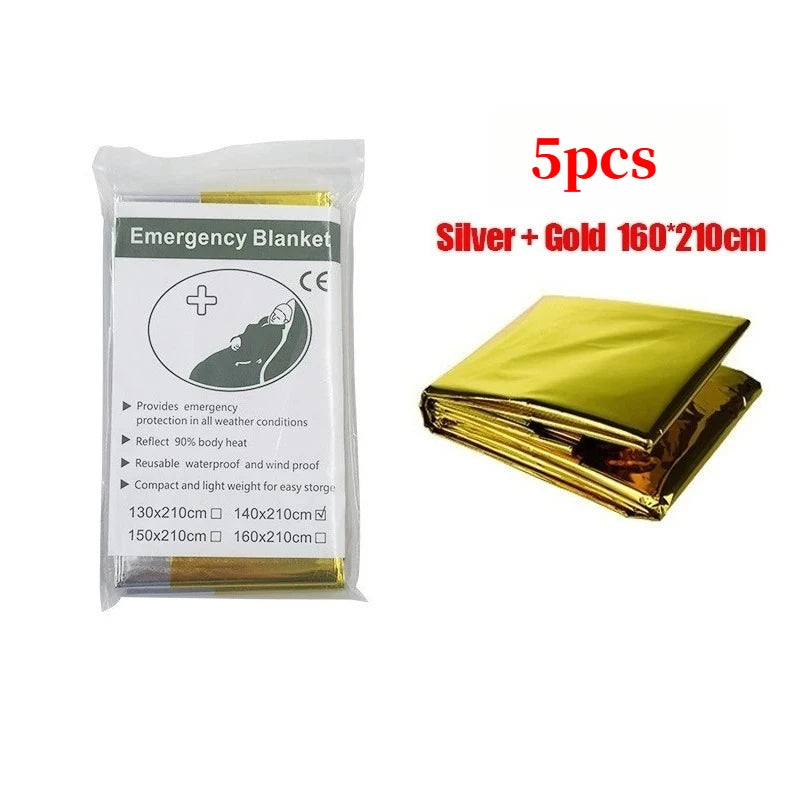 Reflective Emergency Blanket – Silver or Gold/Silver