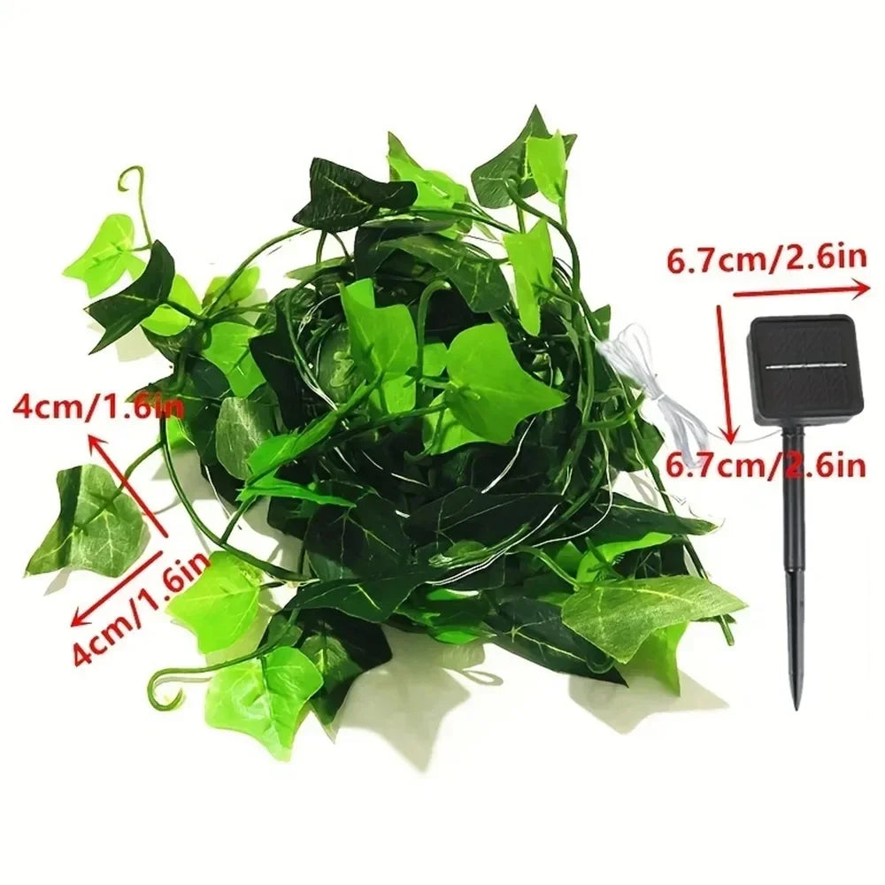 2/5/10M Solar Sunflower Light String Outdoor Fairy Lamp 8 Mode Artificial Plant Leaf for Wedding Camping Garden Fence Decoration