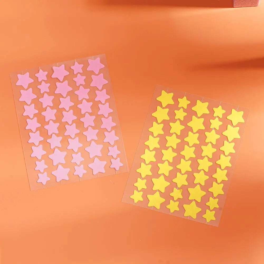 Star Acne Patches – Yellow Star-Shaped Hydrocolloid Pimple Dots, 40 Count, All Skin Types