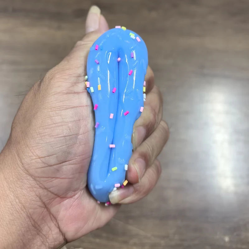 New Doh Egg Donut Sensory Fidget Toy Stress Relief ADHD Anxiety Calming Desk Ornament Focus Squeeze Stressbuster for Kids Adults