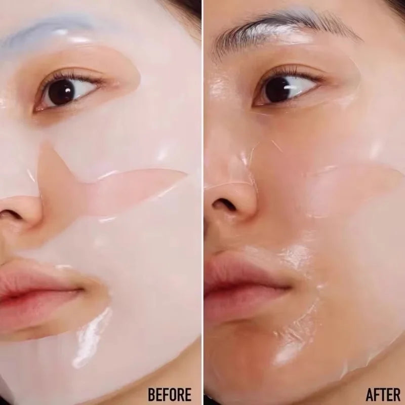 Korean Collagen Anti Wrinkle Facial Mask Fade Fine Lines Anti Aging Firm Skin Moisturizing Brightening Skincare Mask