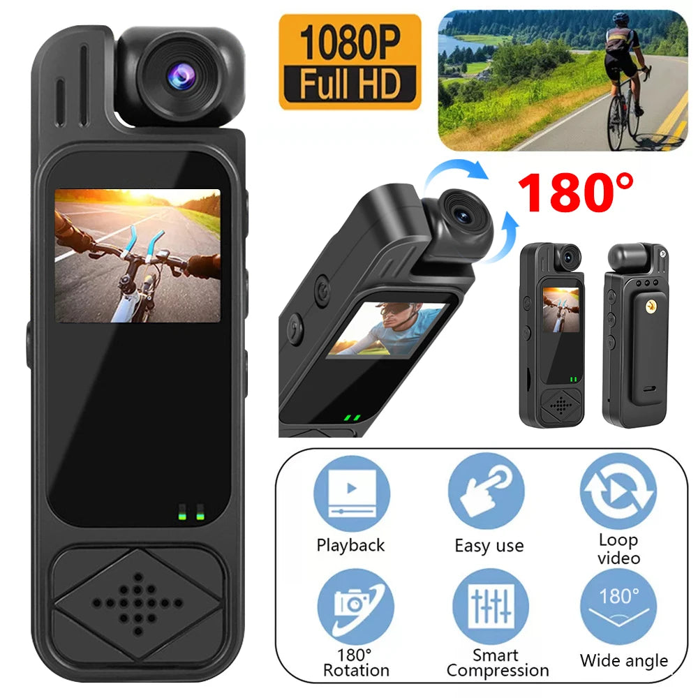 HD 1080P Camera 1.3inch Mini Action Camera Portable Small Digital Video Recorder Body Cam Infrared Night Vision Miniature Camcor