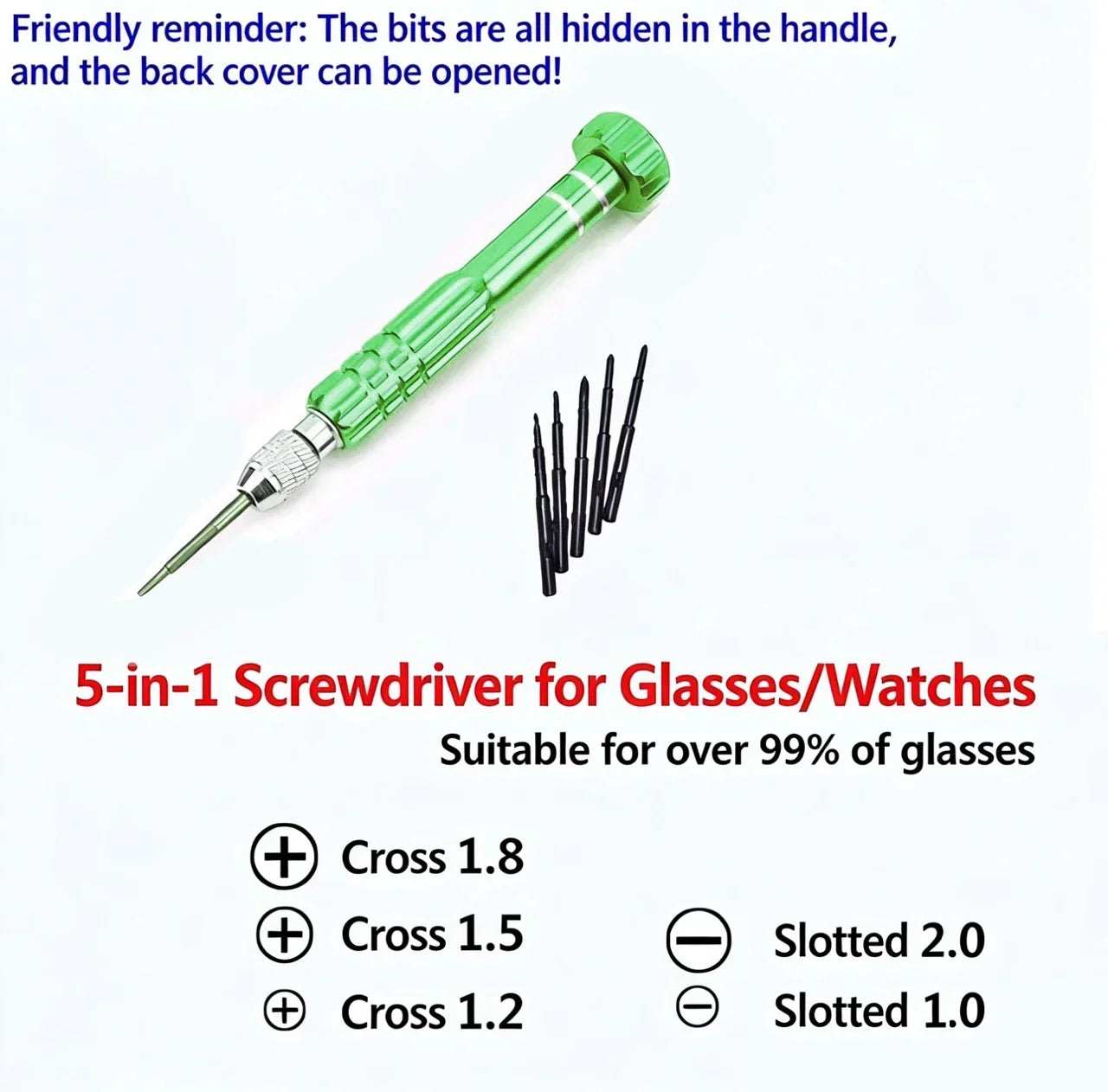 5-In-1 Multifunctional Slot Key Kit, Mobile Phone, Watch And Glasses Disassembly Tool, Laptop Repair Tool