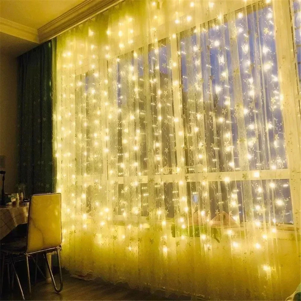 USB LED Curtain Lights with Remote – 3 Sizes