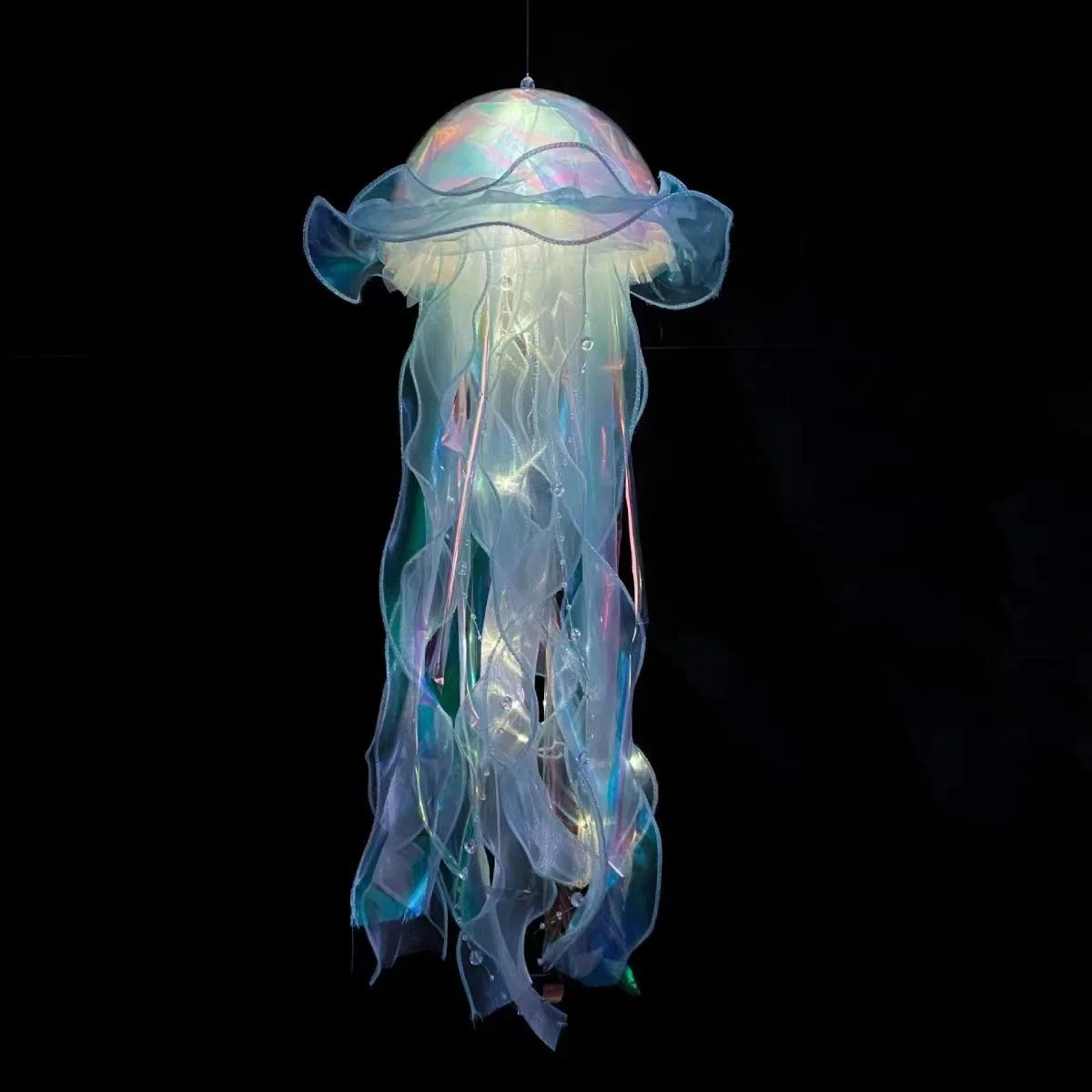 LED Jellyfish Lamp Colored DIY Mermaid Jellyfish Light Hand-held Luminous Lantern Girls Birthday Party Wedding Decor Night Light