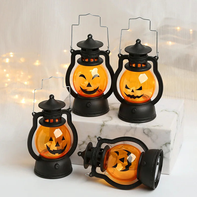 Mini LED Pumpkin Lantern – Halloween Decoration