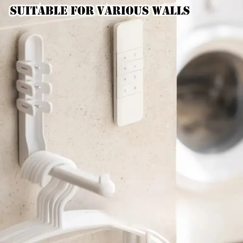 No-Drill Magnetic Remote Holders – White